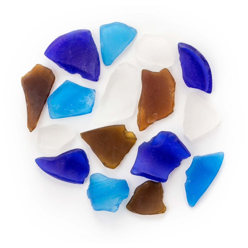GalÃ¡pagos (05139) Aquarium Sea Glass â€“ Tumbled Decorative Glass for Aquariums, Terrariums, Crafts, Vases, and Home Decor, 4 lb Bag, Pacific Mix